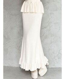 RESEXXY | ヘムフリルマーメイドニットスカート【セットアップ着用可能】(スカート)