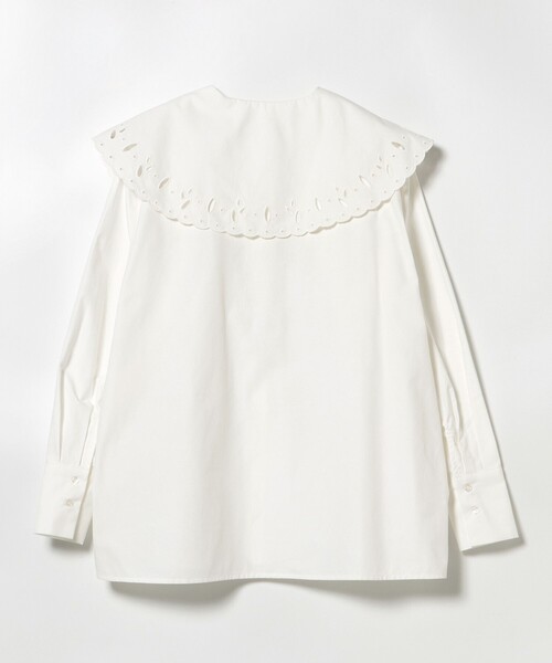 BEAMS HEART(ビームスハート)の「刺繍 ビッグカラー シャツ(シャツ/ブラウス・レディース・ブラック/サックスブルー/オフホワイト・FREE)」の14枚目の写真