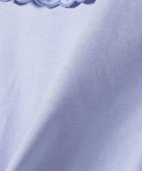 BEAMS HEART(ビームスハート)の「刺繍 ビッグカラー シャツ(シャツ/ブラウス・レディース・ブラック/サックスブルー/オフホワイト・FREE)」の8枚目の写真