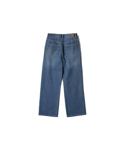 HORLISUN(ホーリーサン)の「Corrigin One Tuck Denim Pants Normal Navy(デニムパンツ・レディース・その他・SMALL/MEDIUM/LARGE)」の2枚目の写真