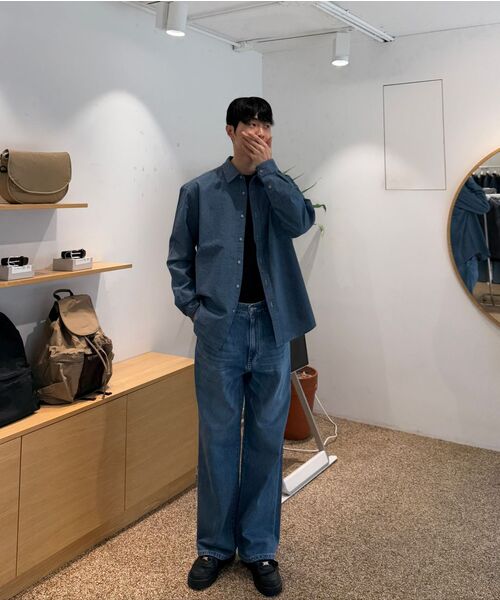 HORLISUN(ホーリーサン)の「Corrigin One Tuck Denim Pants Normal Navy(デニムパンツ・レディース・その他・SMALL/MEDIUM/LARGE)」の12枚目の写真