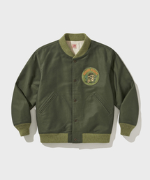 HEAVY MOLESKIN BOMBER JACKET [Olive Brunch]