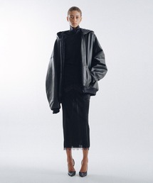 KEISUKEYOSHIDA（ケイスケヨシダ）の「Quilted Silk Lining Hoodie Leather Jacket（カバーオール）」