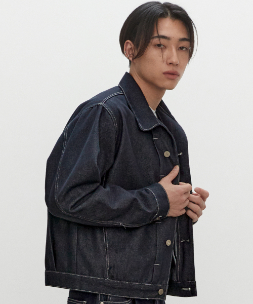 DECET(デケト)の「Dawn Denim Jacket DCJK001CPIndigo(デニムジャケット・レディース・その他・MEDIUM/LARGE/X-LARGE)」の3枚目の写真