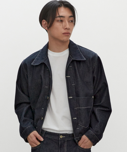 DECET(デケト)の「Dawn Denim Jacket DCJK001CPIndigo(デニムジャケット・レディース・その他・MEDIUM/LARGE/X-LARGE)」の5枚目の写真