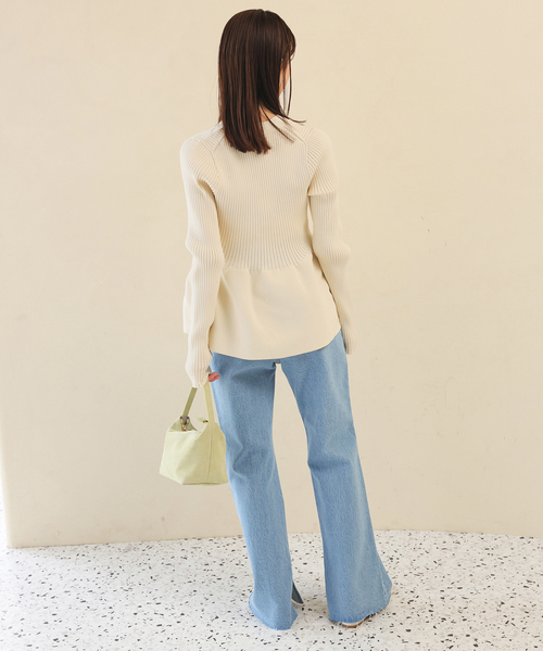 スローブイエナ Vネックペプラムカーディガン 完売品 Vネックペプラムカーディガン（カーディガン/ボレロ）｜SLOBE IENA