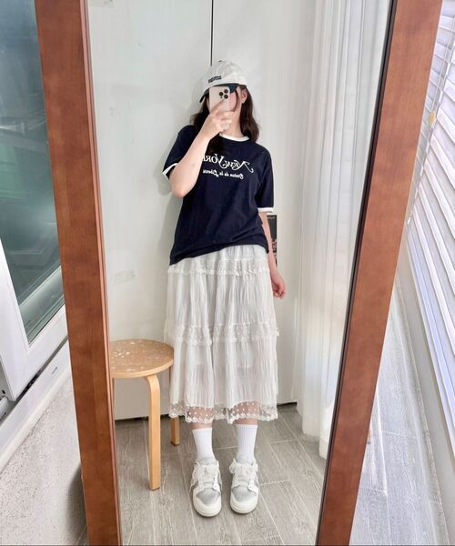 ECORR（エコル）の「[ユニセックス] クラシックシティリンガーTシャツ_ネイビー（Tシャツ/カットソー・レディース・その他・1/2/3/0）」の9枚目の写真