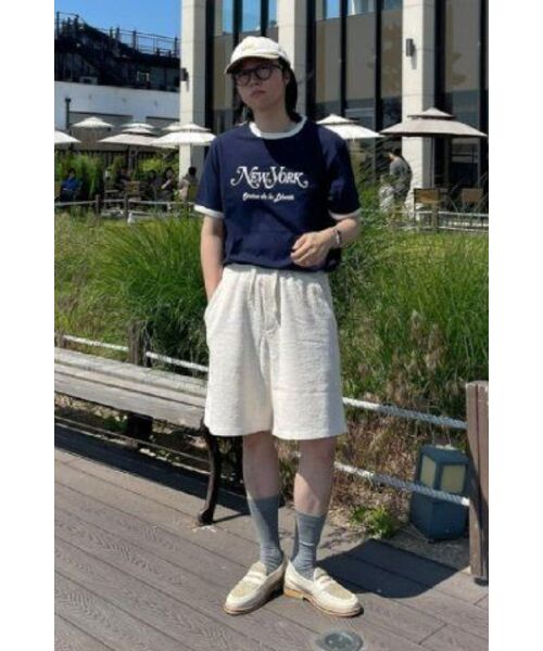 ECORR（エコル）の「[ユニセックス] クラシックシティリンガーTシャツ_ネイビー（Tシャツ/カットソー・レディース・その他・1/2/3/0）」の15枚目の写真