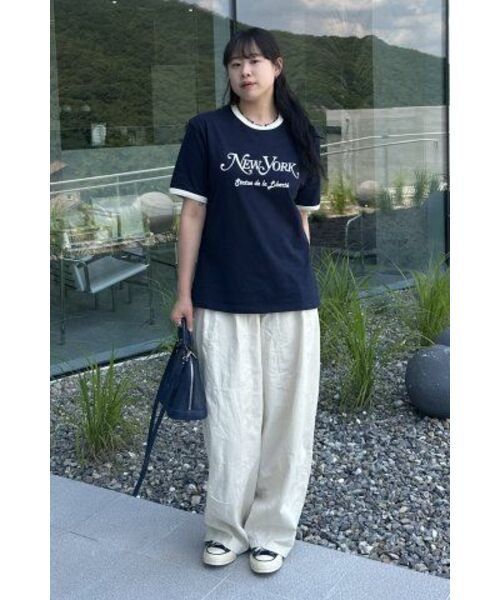 ECORR（エコル）の「[ユニセックス] クラシックシティリンガーTシャツ_ネイビー（Tシャツ/カットソー・レディース・その他・1/2/3/0）」の16枚目の写真