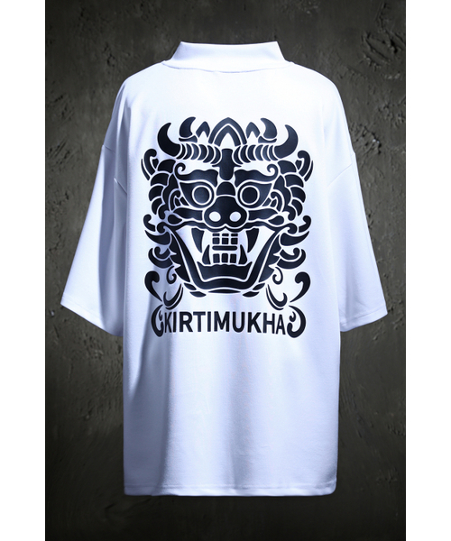 KIRTIMUKHA（キールティムカ）の「ロゴプリントVネック半袖Tシャツホワイト（Tシャツ/カットソー・メンズ・その他・FREE）」の6枚目の写真