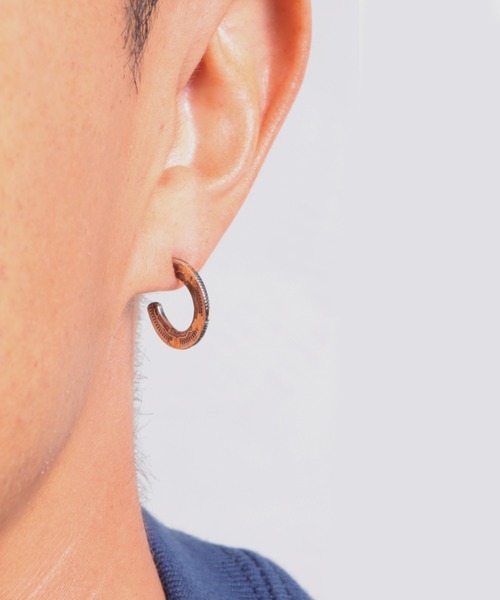 VIVIFY(ビビファイ)の「シルバー925/ピアス/K18gold post 50 Sen Coin Giza Edge Line Pierce(S) w/gold 古銭(ピアス(片耳用)・メンズ・シルバー×ゴールド・FREE)」の2枚目の写真