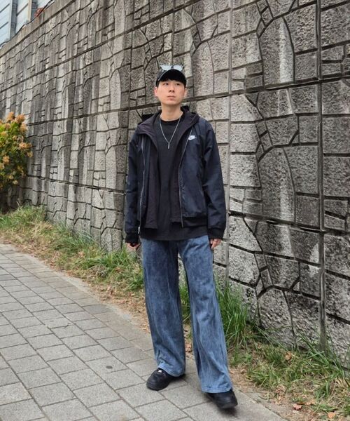 INEXCIS(イネクシス)の「スノーデニムワイドパンツ(ウォッシュドブルー)(スウェットパンツ・メンズ・ブルー系その他・FREE)」の4枚目の写真