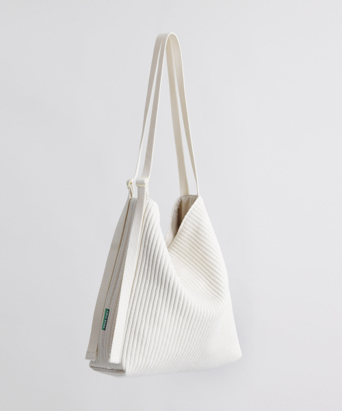 GREEN STUFF(グリーンスタッフ)の「enough bag 57 - corduroy canvas ivory(ショルダーバッグ・レディース・その他・FREE)」の1枚目の写真