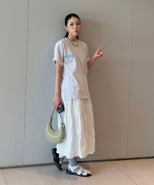 mydeepbluememories(マイディープブルーメモリーズ)の「Mm Symbol Logo T-Shirts (LIGHT GREY / SKY)(Tシャツ/カットソー・レディース・ライトグレー・SMALL/MEDIUM/LARGE)」の11枚目の写真