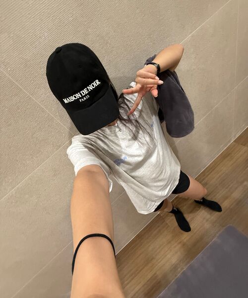 mydeepbluememories(マイディープブルーメモリーズ)の「Mm Symbol Logo T-Shirts (LIGHT GREY / SKY)(Tシャツ/カットソー・レディース・ライトグレー・SMALL/MEDIUM/LARGE)」の3枚目の写真