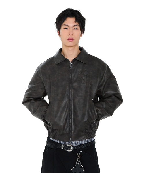 AAKAM(アーカム)の「Embossing Leather Jacket (Dark Brown)(ライダースジャケット・レディース・その他・1/2)」の9枚目の写真