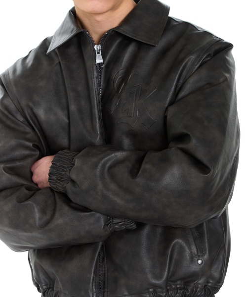 AAKAM(アーカム)の「Embossing Leather Jacket (Dark Brown)(ライダースジャケット・レディース・その他・1/2)」の10枚目の写真