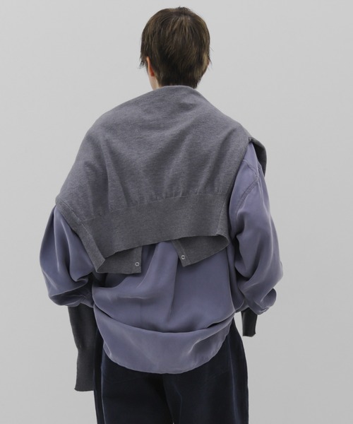 lit(リット)の「Cupra Open Collar Shirt(シャツ/ブラウス・レディース・ワイン/ベージュ/ブルー・FREE)」の16枚目の写真