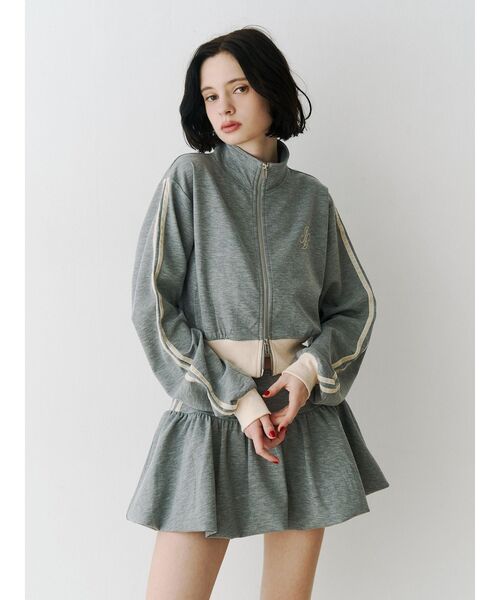 jouetie（ジュエティ）の「バルーンジャージスカパン【セットアップ対応】（スカート・レディース・アイボリー/グレー/ピンク・MEDIUM）」の5枚目の写真