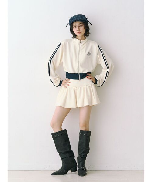 jouetie（ジュエティ）の「バルーンジャージスカパン【セットアップ対応】（スカート・レディース・アイボリー/グレー/ピンク・MEDIUM）」の19枚目の写真