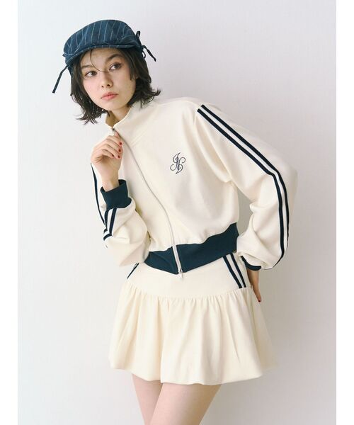 jouetie（ジュエティ）の「バルーンジャージスカパン【セットアップ対応】（スカート・レディース・アイボリー/グレー/ピンク・MEDIUM）」の14枚目の写真