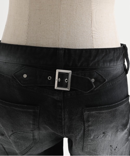 FUGA（フーガ）の「『FUGA/フーガ』立体加工フレアデニムパンツ（デニムパンツ・メンズ・ブラック/ホワイト・L/M/S）」の16枚目の写真