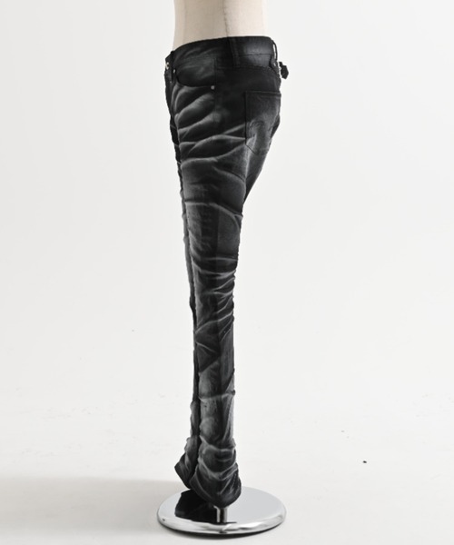 FUGA（フーガ）の「『FUGA/フーガ』立体加工フレアデニムパンツ（デニムパンツ・メンズ・ブラック/ホワイト・L/M/S）」の10枚目の写真