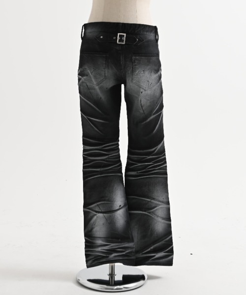 FUGA（フーガ）の「『FUGA/フーガ』立体加工フレアデニムパンツ（デニムパンツ・メンズ・ブラック/ホワイト・L/M/S）」の11枚目の写真