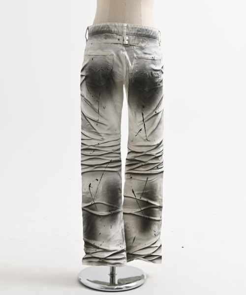 FUGA（フーガ）の「『FUGA/フーガ』立体加工フレアデニムパンツ（デニムパンツ・メンズ・ブラック/ホワイト・L/M/S）」の14枚目の写真