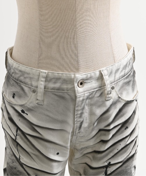 FUGA（フーガ）の「『FUGA/フーガ』立体加工フレアデニムパンツ（デニムパンツ・メンズ・ブラック/ホワイト・L/M/S）」の19枚目の写真