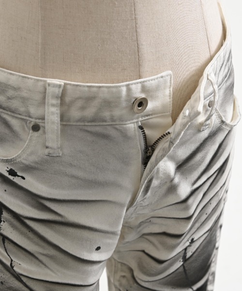 FUGA（フーガ）の「『FUGA/フーガ』立体加工フレアデニムパンツ（デニムパンツ・メンズ・ブラック/ホワイト・L/M/S）」の20枚目の写真