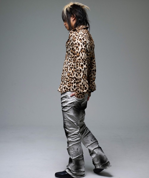 FUGA（フーガ）の「『FUGA/フーガ』立体加工フレアデニムパンツ（デニムパンツ・メンズ・ブラック/ホワイト・L/M/S）」の6枚目の写真