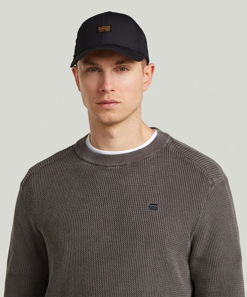 G-STAR(ジースター)の「ORIGINALS BASEBALL CAP/ロゴベースボールキャップ(キャップ・メンズ・ダークブラック・ONE SIZE)」の3枚目の写真