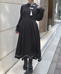 axes femme | タッセル付チャイナワンピース(ワンピース)