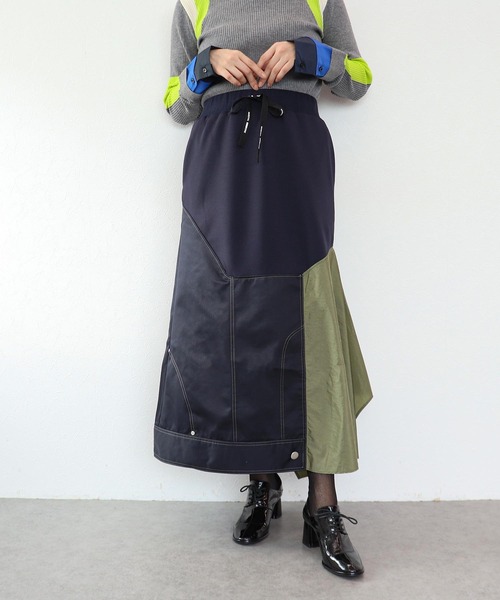 Cepica(セピカ)の「【MARECHAL TERRE / マルシャルテル】ドッキングデザインスカート(スカート・レディース・ネイビー・FREE)」の5枚目の写真
