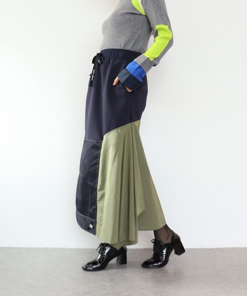 Cepica(セピカ)の「【MARECHAL TERRE / マルシャルテル】ドッキングデザインスカート(スカート・レディース・ネイビー・FREE)」の6枚目の写真