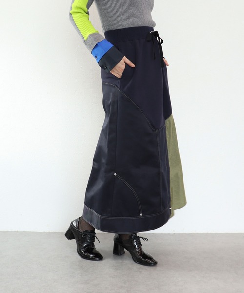 Cepica(セピカ)の「【MARECHAL TERRE / マルシャルテル】ドッキングデザインスカート(スカート・レディース・ネイビー・FREE)」の7枚目の写真