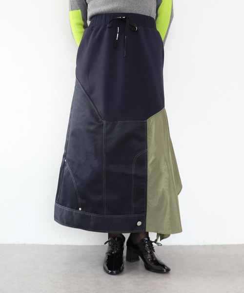 Cepica(セピカ)の「【MARECHAL TERRE / マルシャルテル】ドッキングデザインスカート(スカート・レディース・ネイビー・FREE)」の8枚目の写真