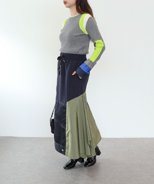 Cepica(セピカ)の「【MARECHAL TERRE / マルシャルテル】ドッキングデザインスカート(スカート・レディース・ネイビー・FREE)」の10枚目の写真