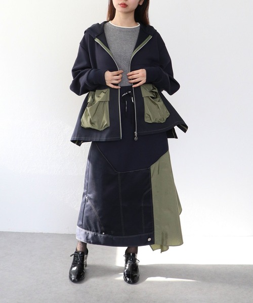 Cepica(セピカ)の「【MARECHAL TERRE / マルシャルテル】ドッキングデザインスカート(スカート・レディース・ネイビー・FREE)」の11枚目の写真