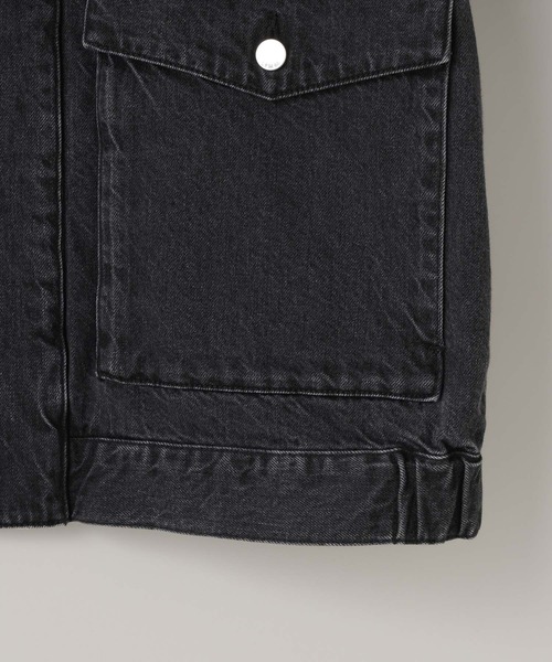 LOWRYS FARM(ローリーズファーム)の「【LFM(U)】デニムブルゾン【UNISEX】 606932(デニムジャケット・メンズ・ブラック/ブルー・MEDIUM/LARGE)」の16枚目の写真