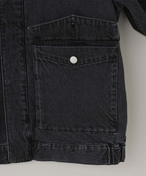 LOWRYS FARM(ローリーズファーム)の「【LFM(U)】デニムブルゾン【UNISEX】 606932(デニムジャケット・メンズ・ブラック/ブルー・MEDIUM/LARGE)」の19枚目の写真