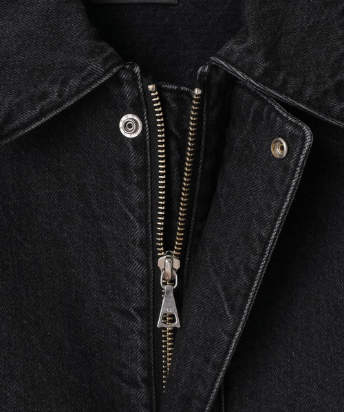 LOWRYS FARM(ローリーズファーム)の「【LFM(U)】デニムブルゾン【UNISEX】 606932(デニムジャケット・メンズ・ブラック/ブルー・MEDIUM/LARGE)」の20枚目の写真