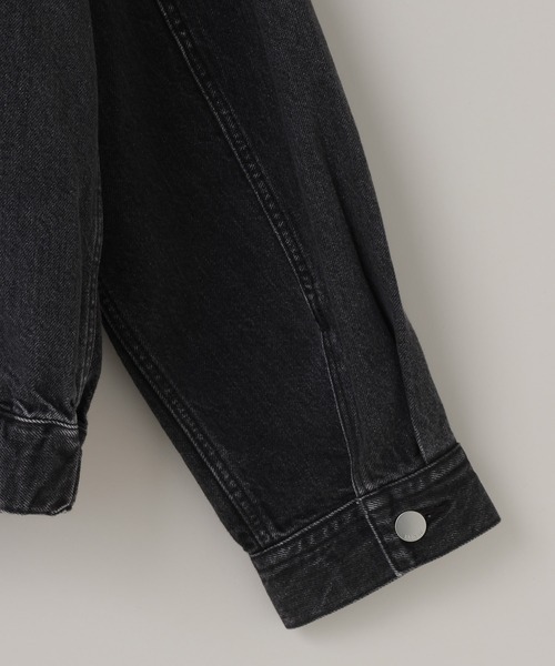 LOWRYS FARM(ローリーズファーム)の「【LFM(U)】デニムブルゾン【UNISEX】 606932(デニムジャケット・メンズ・ブラック/ブルー・MEDIUM/LARGE)」の22枚目の写真