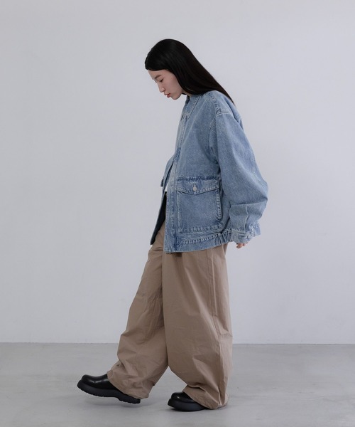 LOWRYS FARM(ローリーズファーム)の「【LFM(U)】デニムブルゾン【UNISEX】 606932(デニムジャケット・メンズ・ブラック/ブルー・MEDIUM/LARGE)」の5枚目の写真
