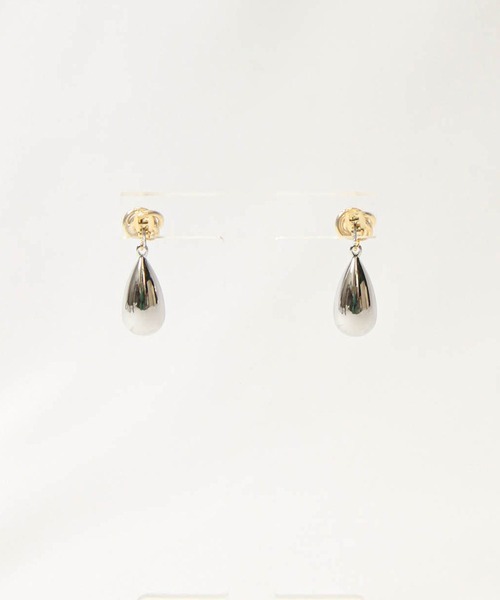 Gready Brilliant（グレディブリリアン）の「ドロップコンビピアス（ピアス（両耳用）・レディース・シルバー×ゴールド・FREE）」の7枚目の写真