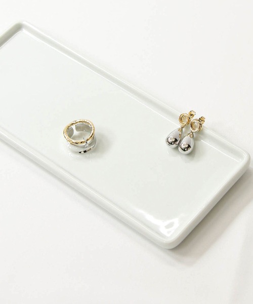 Gready Brilliant（グレディブリリアン）の「ドロップコンビピアス（ピアス（両耳用）・レディース・シルバー×ゴールド・FREE）」の8枚目の写真