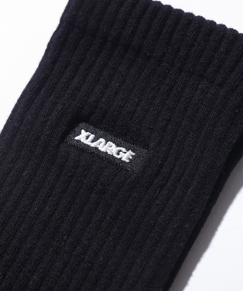 XLARGE(エクストララージ)の「SQUARE LOGO SOCKS(ソックス/靴下・メンズ・ホワイト/ブラック/グレー/ベージュ・ONE SIZE)」の7枚目の写真