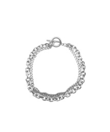 Import & Select（インポートアンドセレクト）の「KISHOKACHI 希少価値 ダブルチェーンデザインステンレスブレスレット（ブレスレット）」