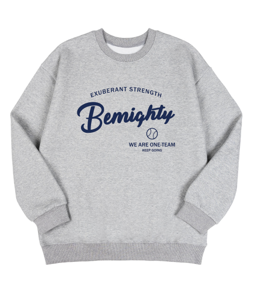 BEMIGHTY（ビーマイティー）の「ワンチームレタリング裏起毛オーバーサイズスウェットシャツ[ブラック]（スウェット・メンズ・その他・LARGE/X-LARGE/XX-LARGE）」の2枚目の写真